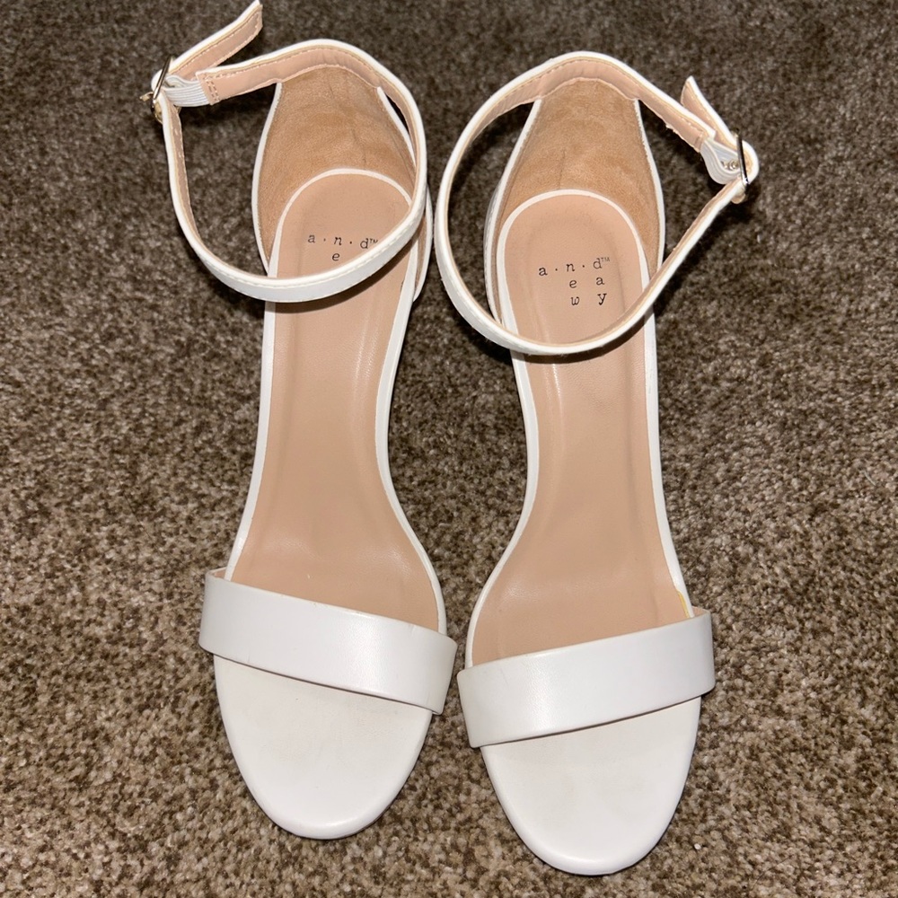 Women’s white high heels